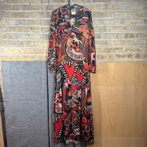 FARM Rio Colorful Graphic Maxi Dress